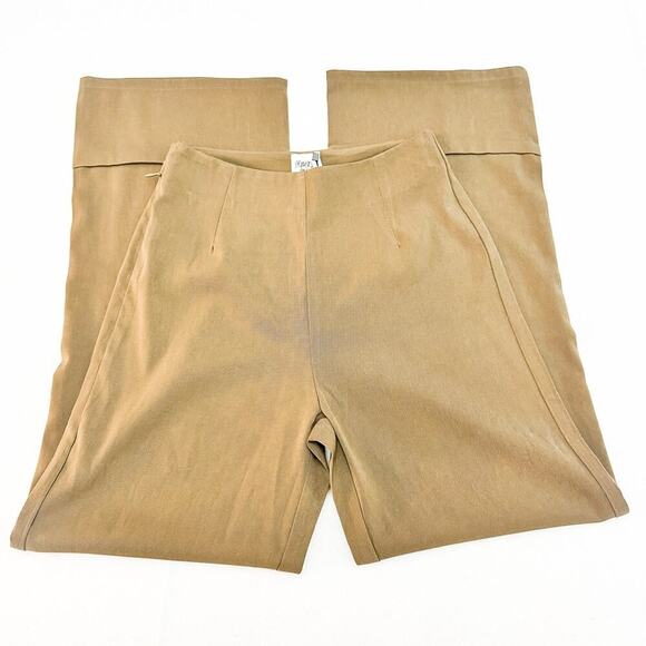 Princess Polly Euro Pants Brown Flare Hem Dress Pants Size 2 NWT - Picture 4 of 10